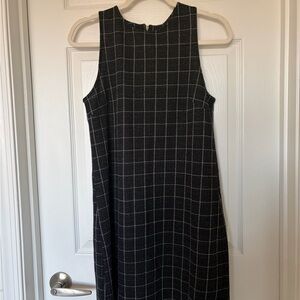 Black and White Checkered Shift Dress